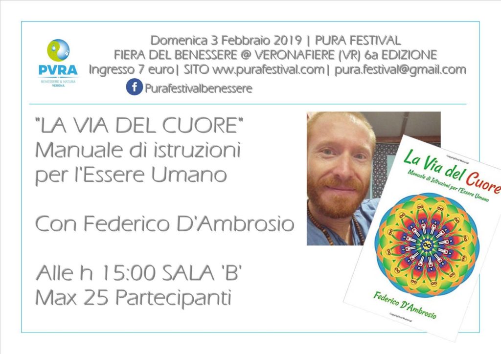 Conferenza Federico D'Ambrosio Libro canalizzato la Via del Cuore